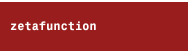 zetafunction